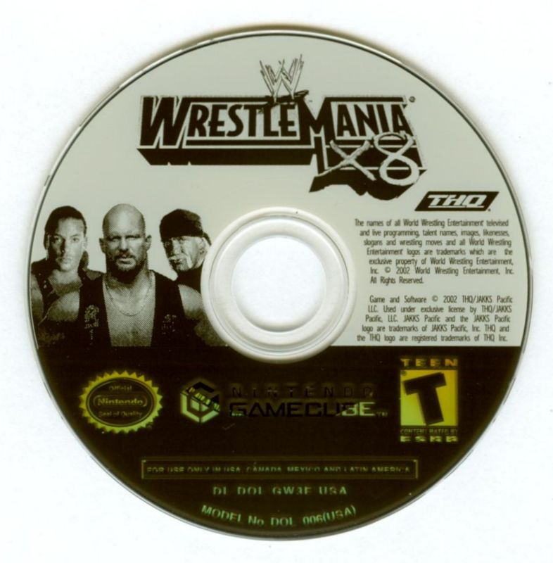 Media for WWE WrestleMania X8 (GameCube)