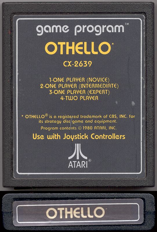 Media for Othello (Atari 2600) (1980 release)