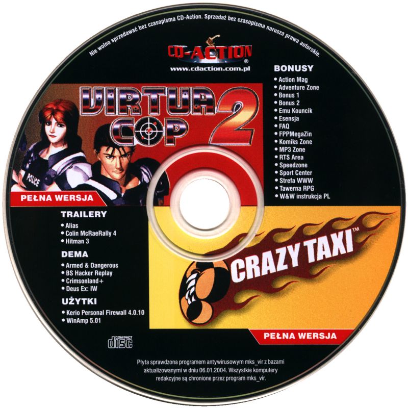 Media for Virtua Cop 2 (Windows) (CD-Action magazine #2/2004 covermount)