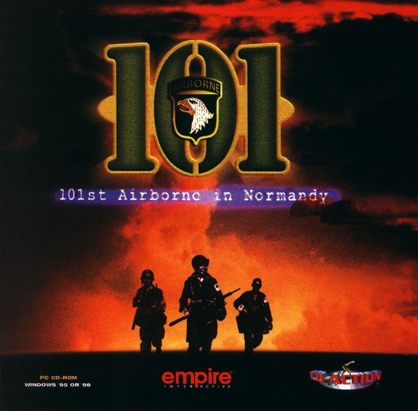 Front Cover for 101: The Airborne Invasion of Normandy (Windows) (CD-Action magazine #8/2001 covermount)