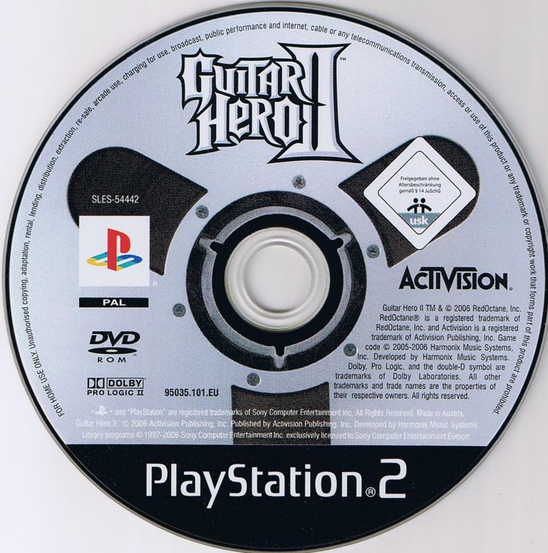 Media for Guitar Hero II (PlayStation 2) (Bundled with Guitar Hero SG controller)