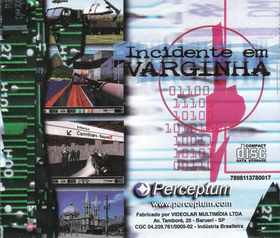 Other for The Varginha Incident (DOS): Jewel Case - back
