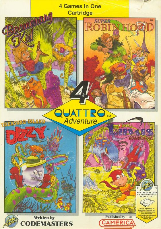 Front Cover for Quattro Adventure (NES)