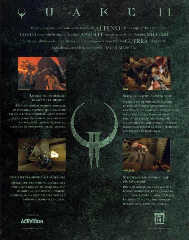 Back Cover for Quake II (Windows)