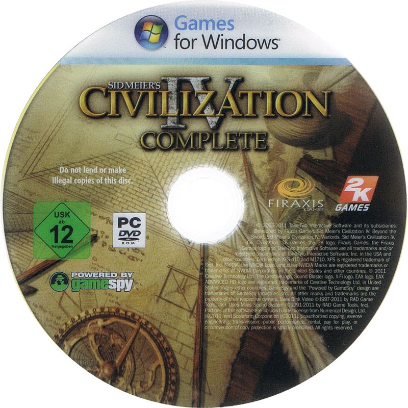 Media for Sid Meier's Civilization IV: Complete (Windows) (Green Pepper release)