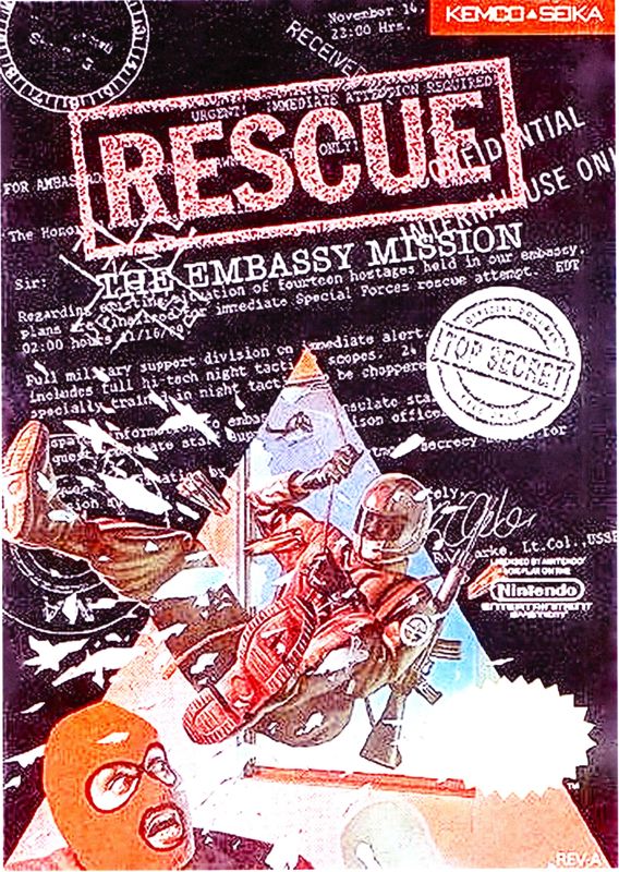 Front Cover for Hostage: Rescue Mission (NES)