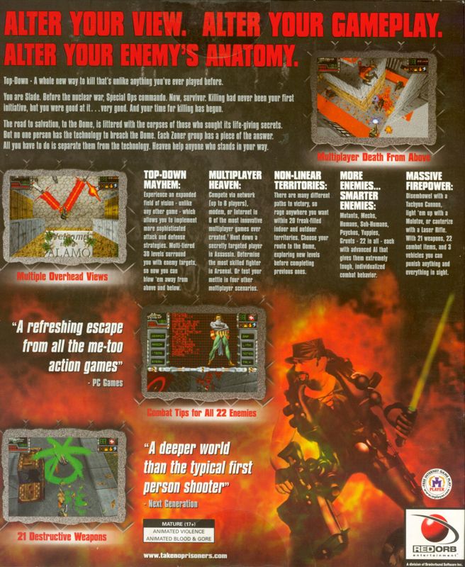 Back Cover for Take No Prisoners (Windows)