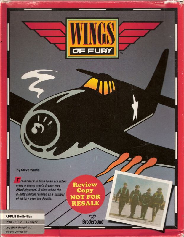 Front Cover for Wings of Fury (Apple II)