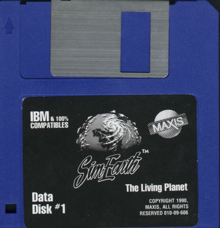 Media for SimEarth: The Living Planet (DOS): Data disk