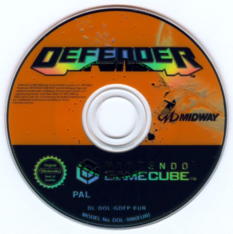 Media for Defender (GameCube)