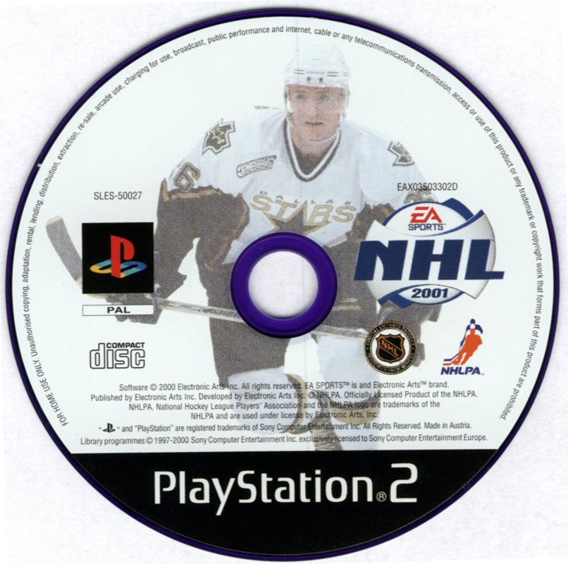 Media for NHL 2001 (PlayStation 2)