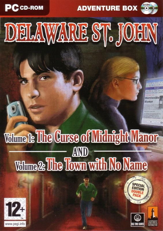 Front Cover for Delaware St. John: Volume 1: The Curse of Midnight Manor / Volume 2: The Town with No Name (Windows)