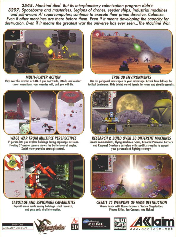Back Cover for Machines (Windows)