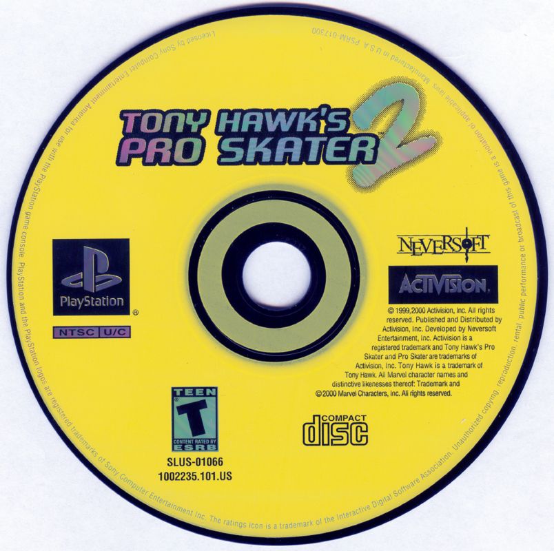Media for Tony Hawk's Pro Skater 2 (PlayStation)