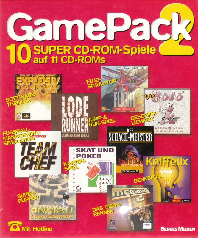 Front Cover for GamePack 2 (DOS and Windows and Windows 3.x)