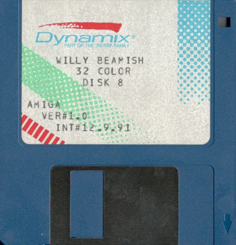 Media for The Adventures of Willy Beamish (Amiga): Disk 8