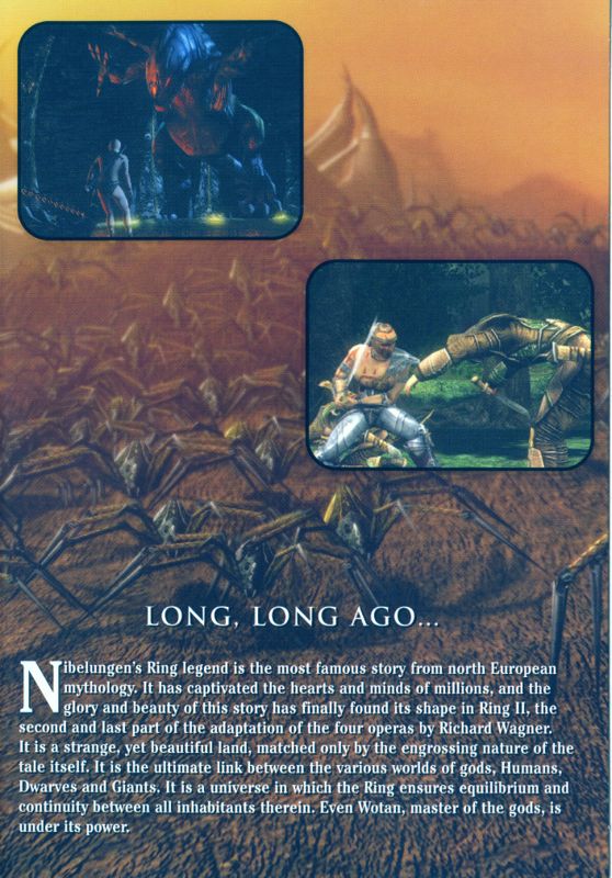 Inside Cover for Ring II: Twilight of the Gods (Windows): Left