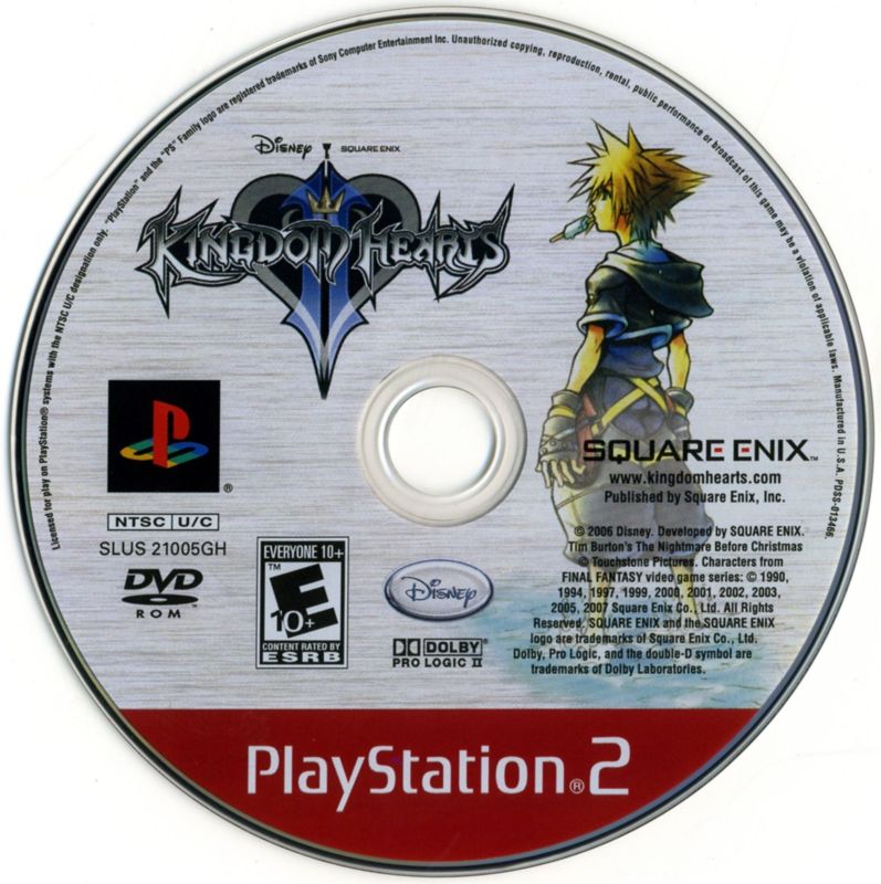 Media for Kingdom Hearts II (PlayStation 2) (Greatest Hits release)