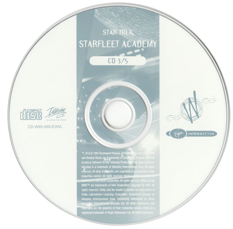Media for Star Trek: Starfleet Academy (Windows) (White Label release): CD 3