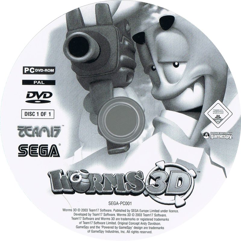 Media for Worms 3D (Windows) (DVD re-release with manual in German and French )