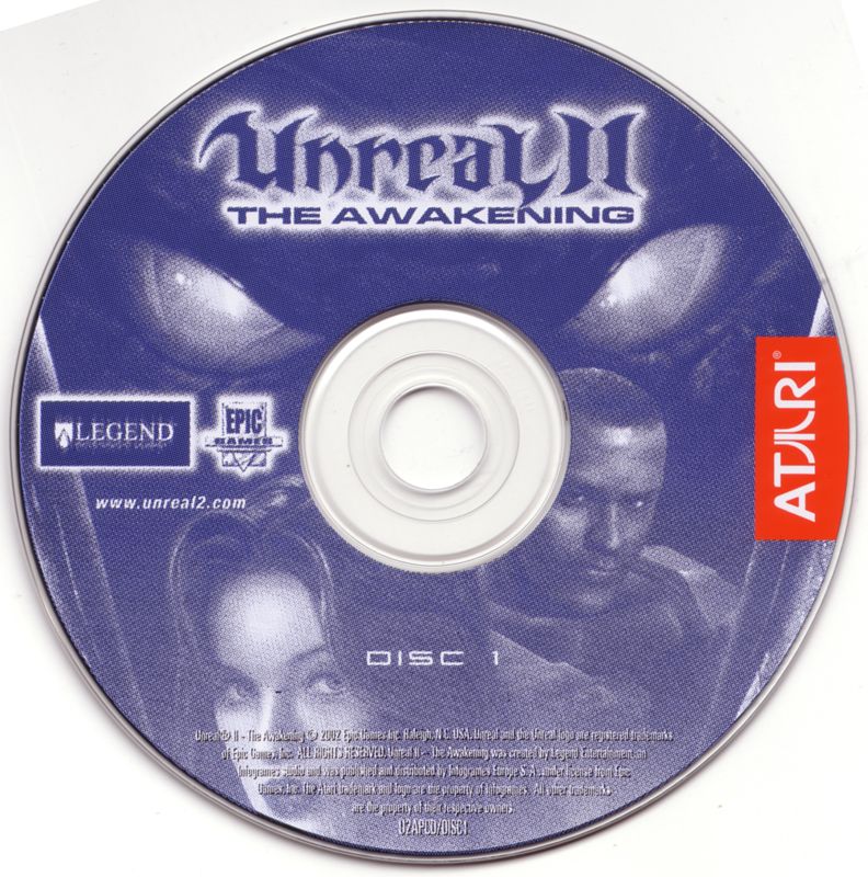 Media for Unreal II: The Awakening (Windows): Install Disc