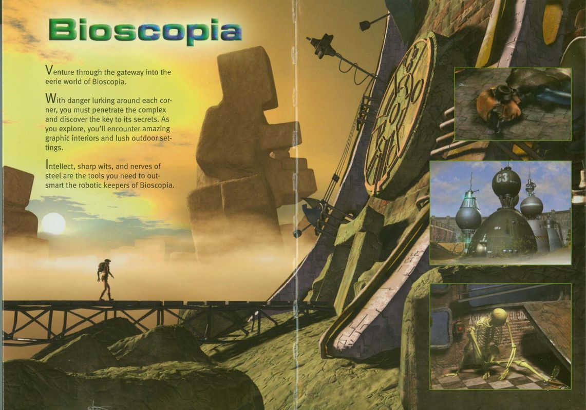 Inside Cover for Bioscopia: Where Science Conquers Evil (Windows) (Tivola edition)