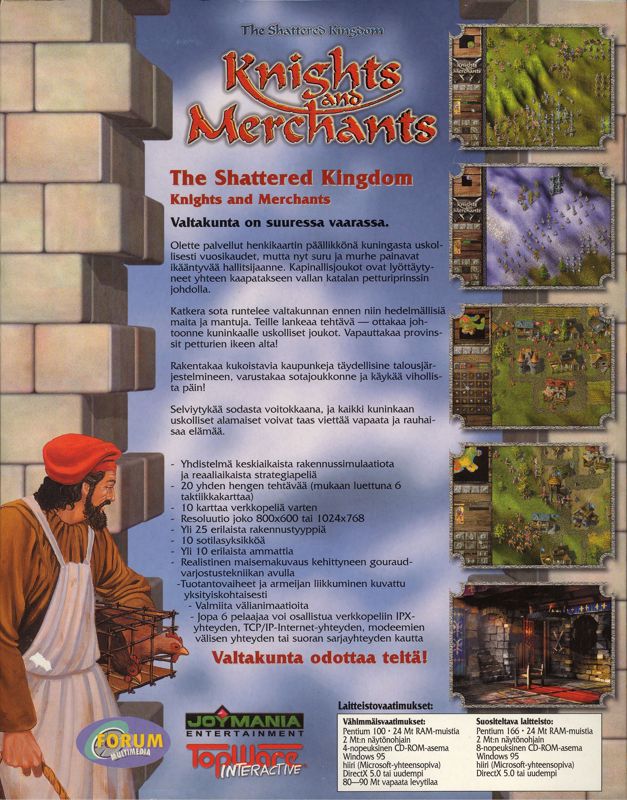 Back Cover for Knights and Merchants: The Shattered Kingdom (Windows)