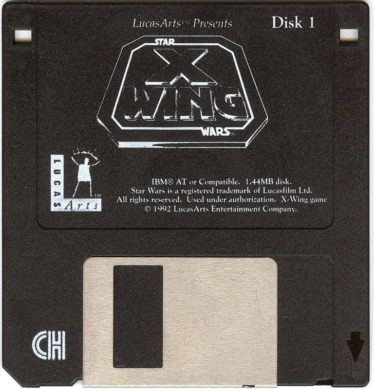 Media for Star Wars: X-Wing (DOS): Disk 1/5