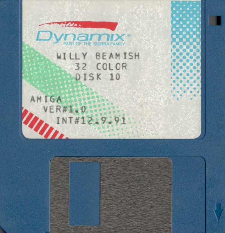 Media for The Adventures of Willy Beamish (Amiga): Disk 10