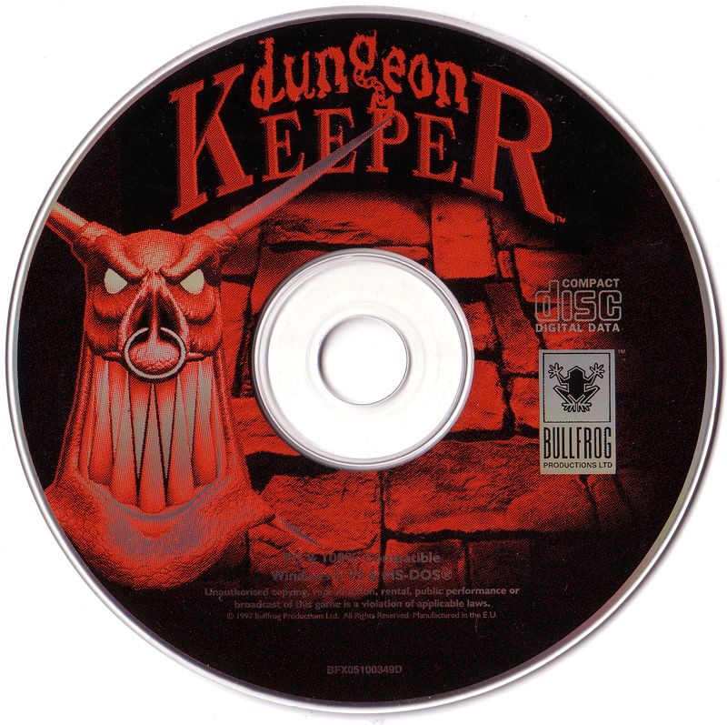 Media for Dungeon Keeper (DOS and Windows)