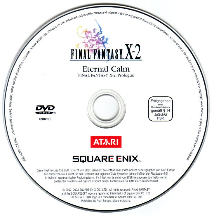 Media for Unlimited Saga (PlayStation 2): Final Fantasy X-2 Prologue Disc