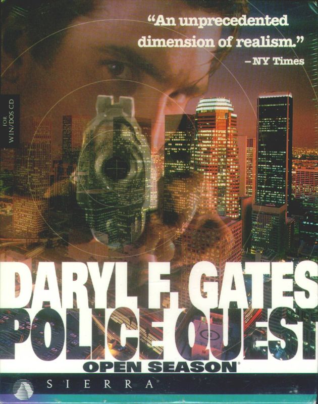 Front Cover for Daryl F. Gates Police Quest: Open Season (DOS and Windows 3.x)