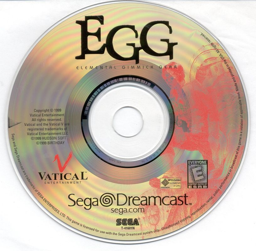 Media for EGG: Elemental Gimmick Gear (Dreamcast)