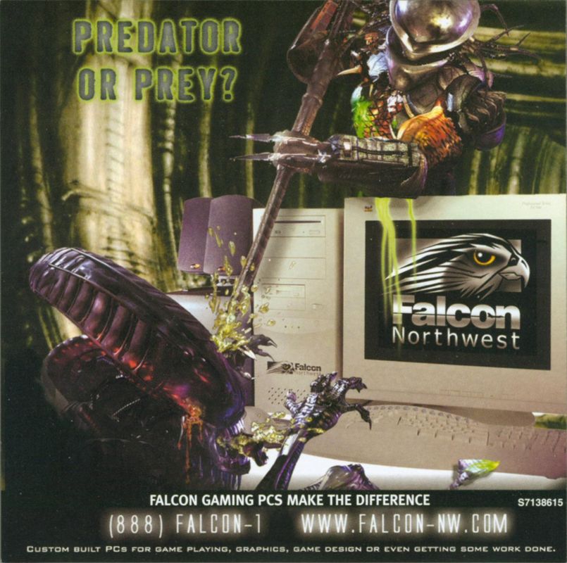 Other for Aliens Versus Predator 2: Gold Edition (Windows): Aliens Versus Predator 2 - Jewel Case - Left Inlay