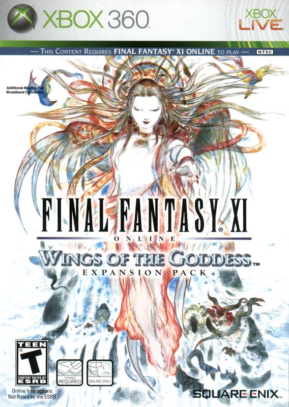 Front Cover for Final Fantasy XI Online: Wings of the Goddess (Xbox 360)