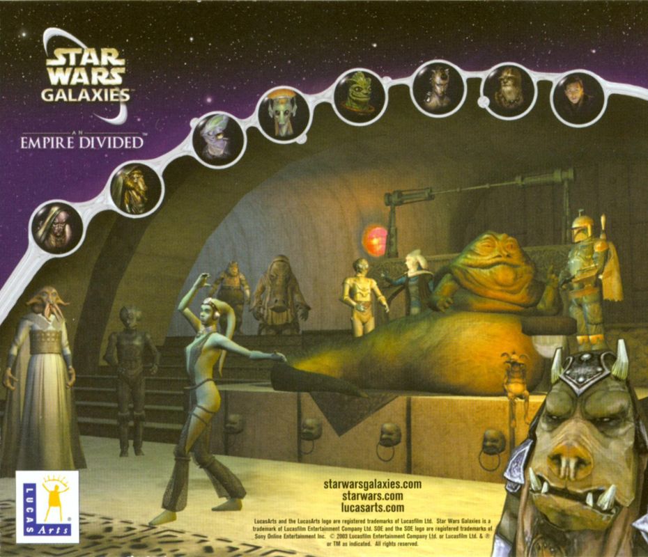 Other for Star Wars: Galaxies - An Empire Divided (Windows): Jewel Case - Back