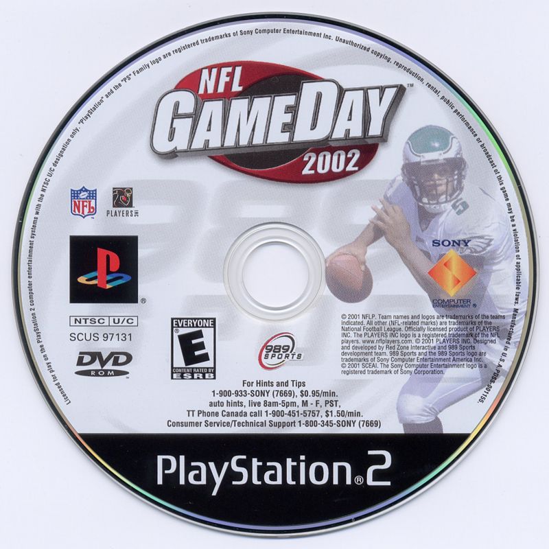 Media for NFL GameDay 2002 (PlayStation 2)