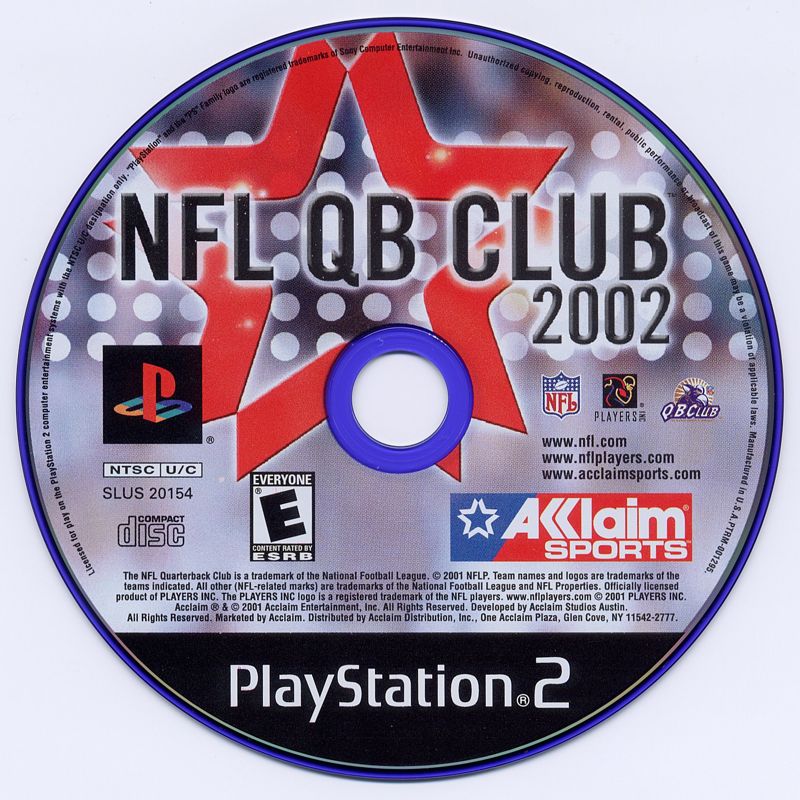 Media for NFL QB Club 2002 (PlayStation 2)