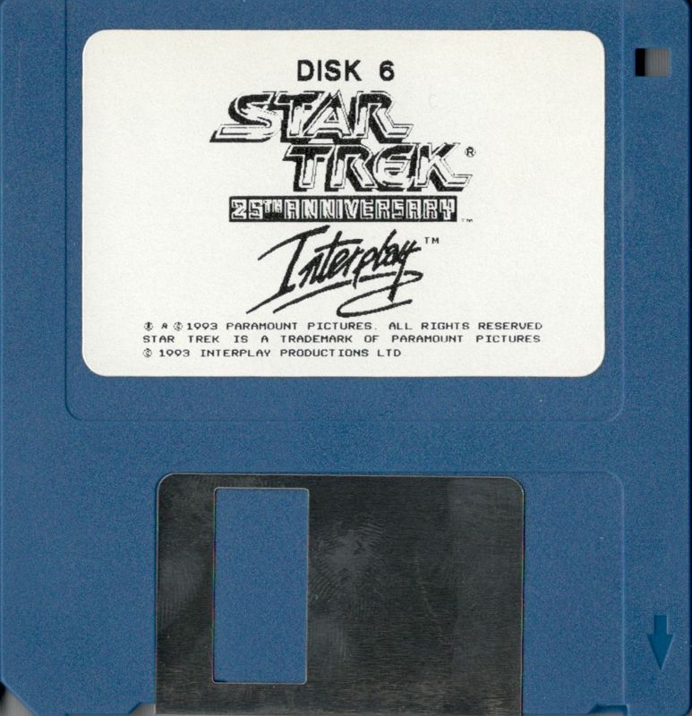 Media for Star Trek: 25th Anniversary (Amiga): Disk 6