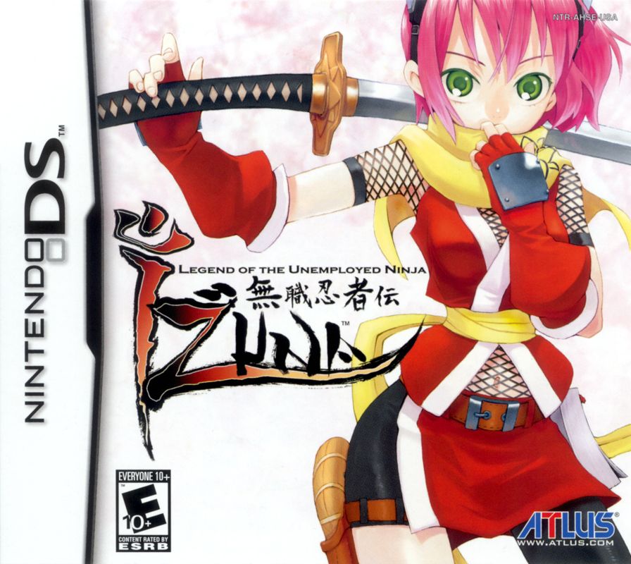 Front Cover for Izuna: Legend of the Unemployed Ninja (Nintendo DS)