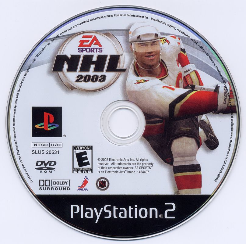 Media for NHL 2003 (PlayStation 2)