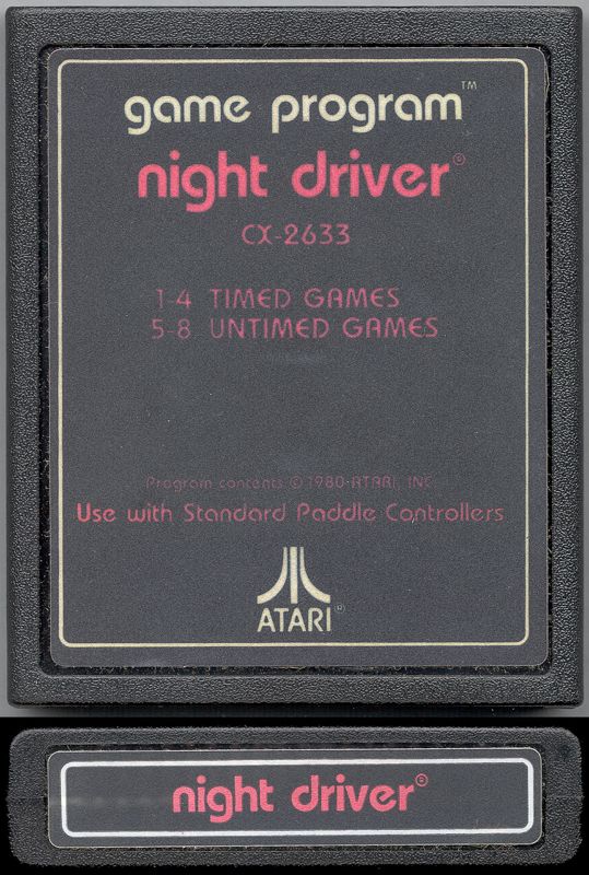 Media for Night Driver (Atari 2600)
