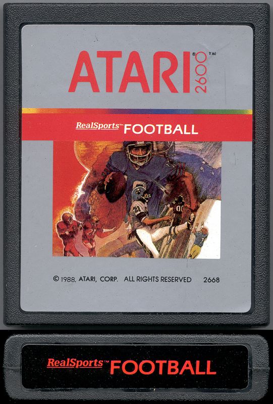 Media for RealSports Football (Atari 2600) (1988 release)