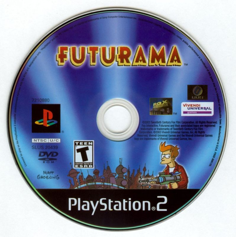Media for Futurama (PlayStation 2)