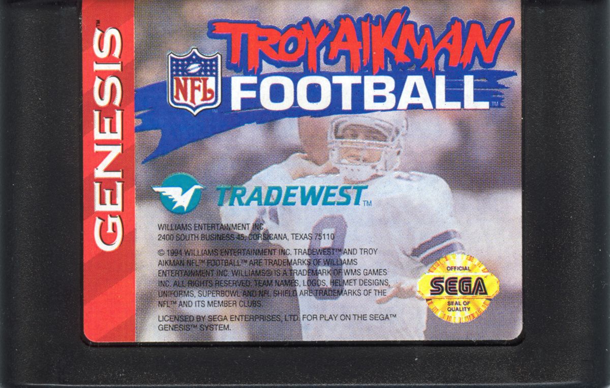 Troy Aikman NFL Football cover or packaging material - MobyGames