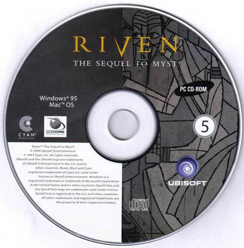 Media for Riven: The Sequel to Myst (Macintosh and Windows) (Ubisoft re-release): Disc 5