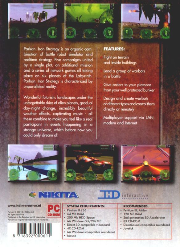 Back Cover for Parkan: Iron Strategy (Windows)