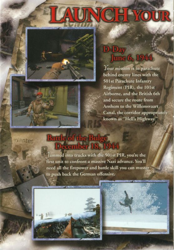 Inside Cover for Medal of Honor: Allied Assault - Spearhead (Windows): Left Flap