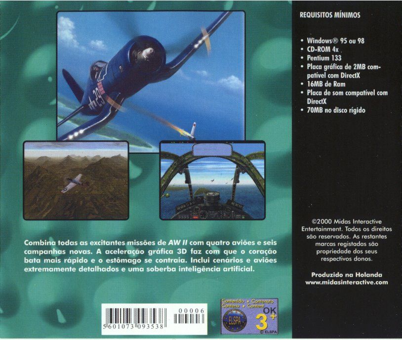 Back Cover for Air Warrior III (Windows) (Pocket Price Special Release - Magazine Player #18)