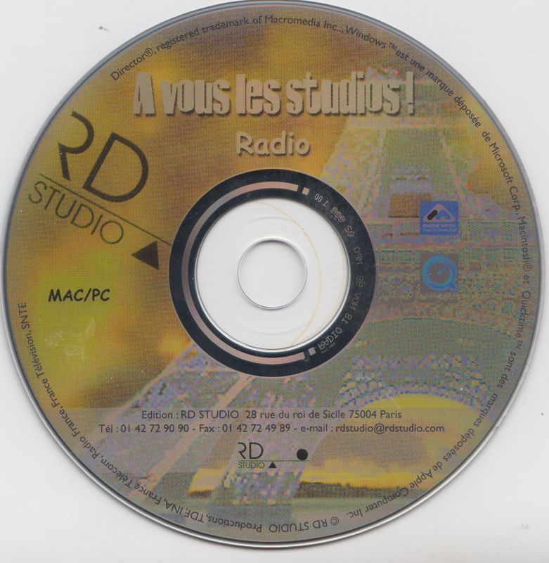 Media for A Vous Les Studios! (Macintosh and Windows): Disc 2-2 Labeled "Radio"